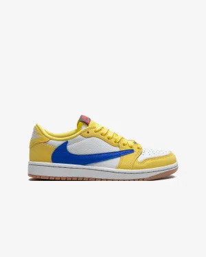 Air Jordan 1 Low x Travis Scott Canary Blue Sneakers