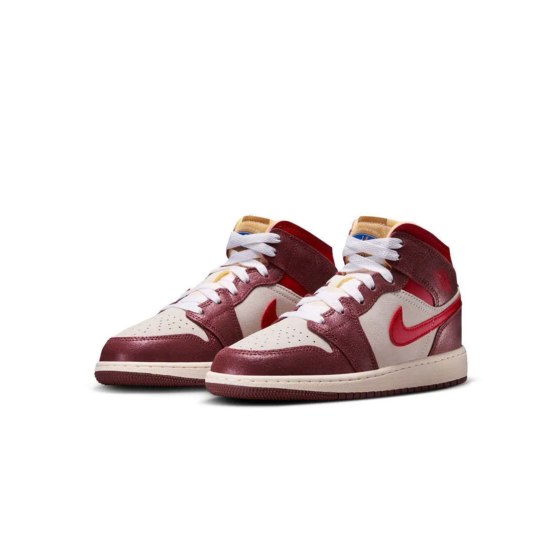 AIR JORDAN 1 MID SE (GS) BREAD & BUTTER