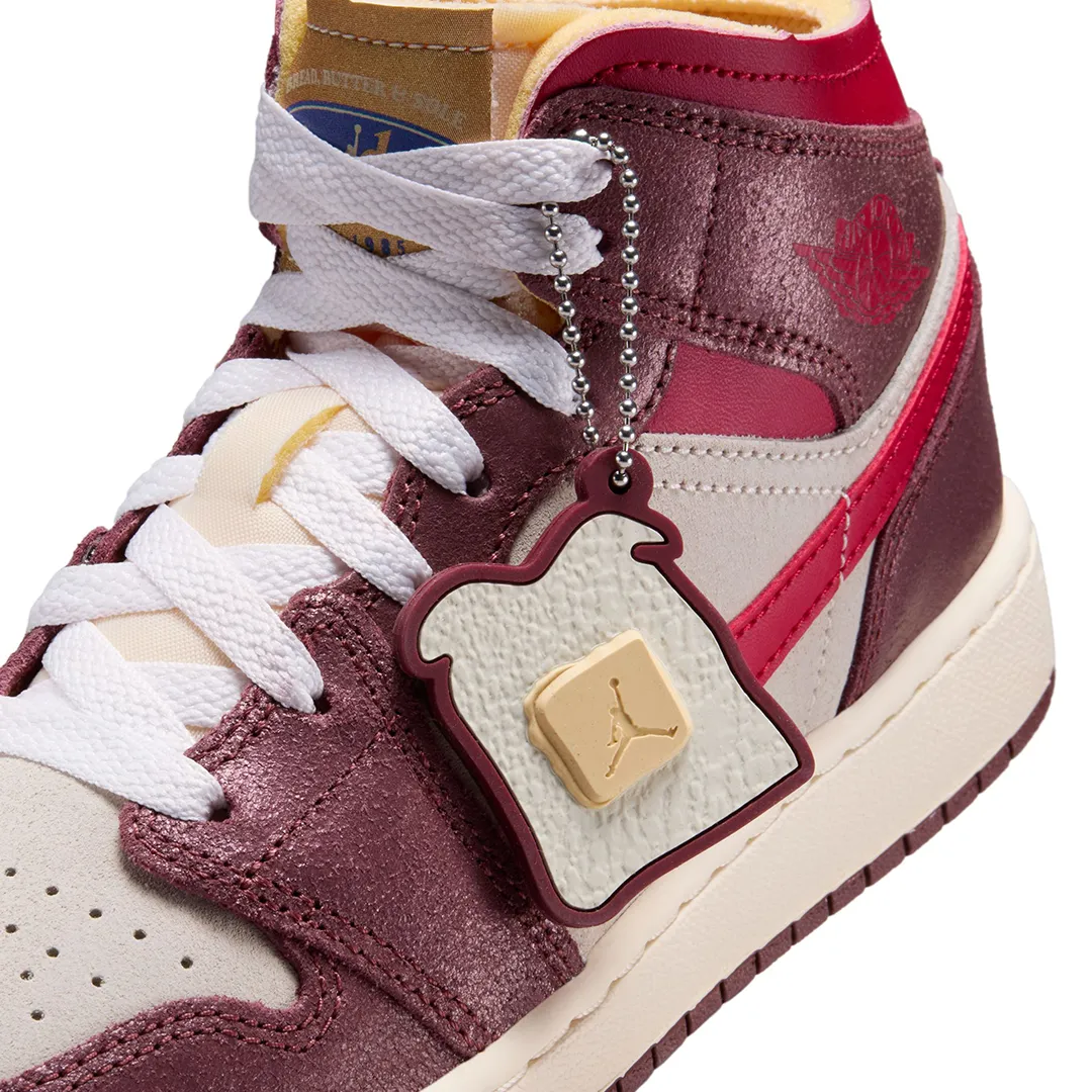 AIR JORDAN 1 MID SE (GS) BREAD & BUTTER