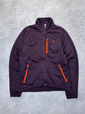 Nike ACG Burgundy Multi-Zip Fleece Lined Jacket