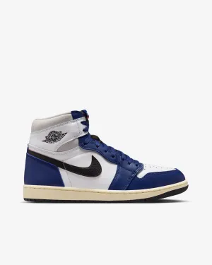Nike - Air Jordan 1 Retro High OG Sneakers - (White/Blue/Black)