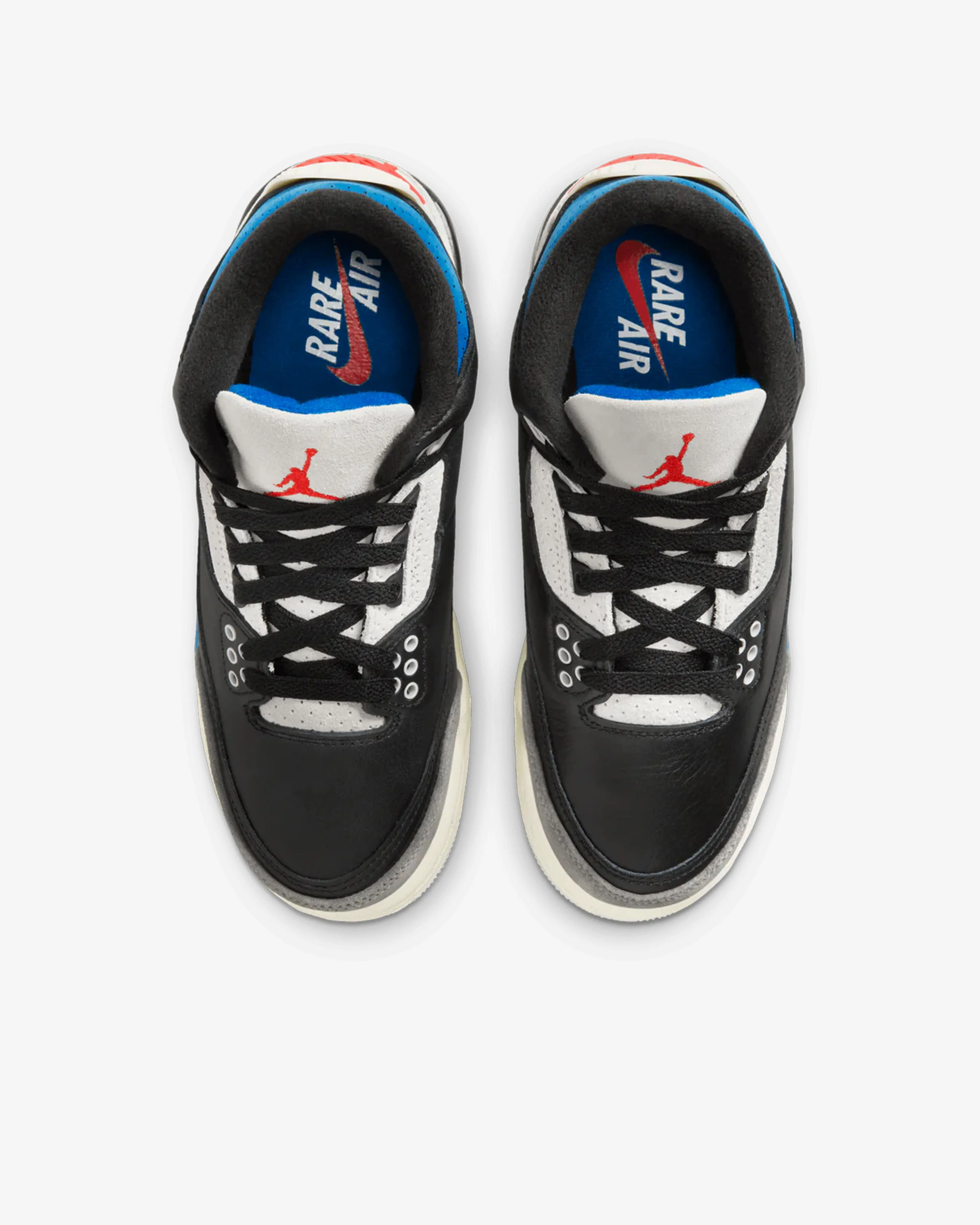 Nike - Air Jordan 3 Retro OG Grade School Sneakers - (Black/Chile Red)