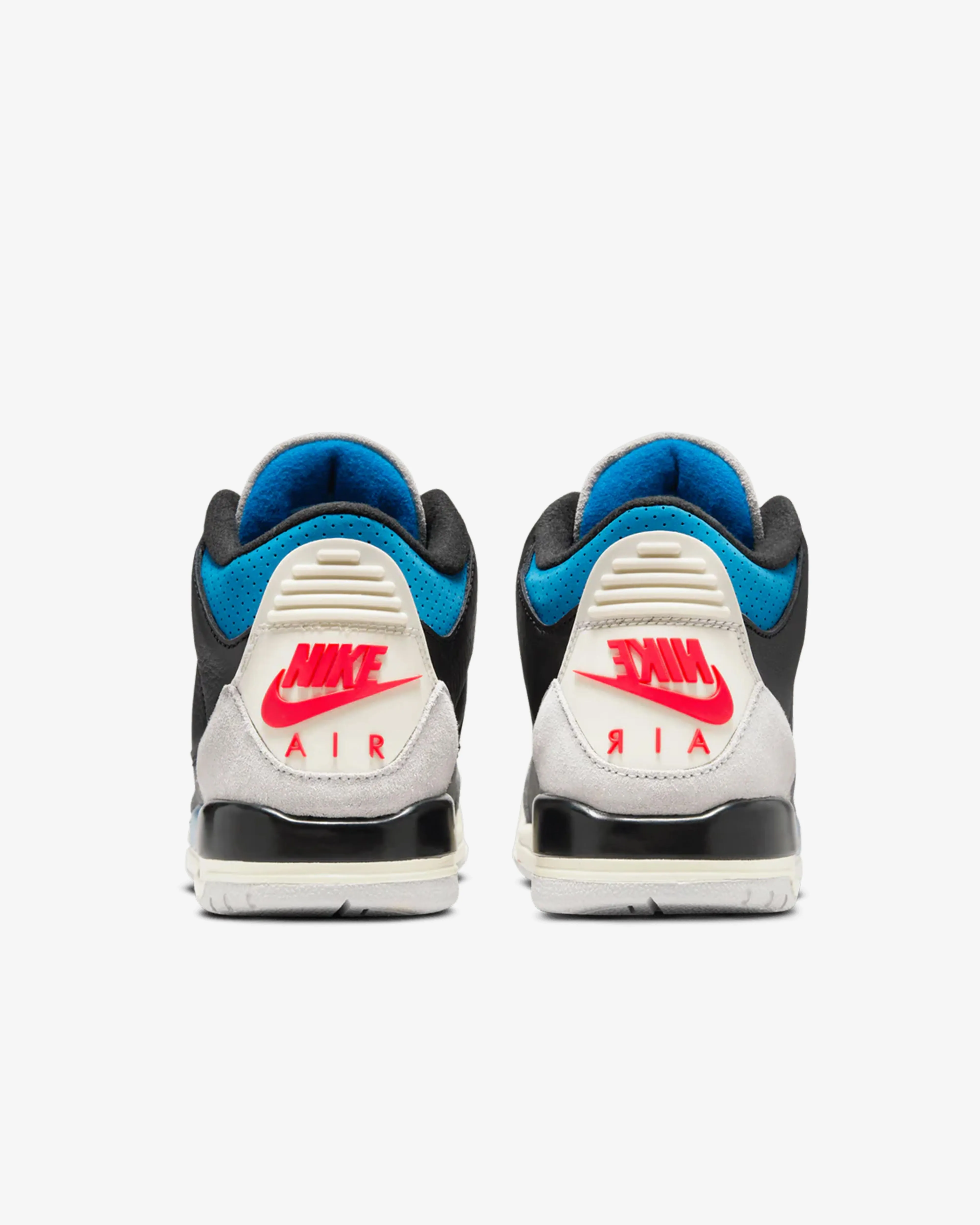 Nike - Air Jordan 3 Retro OG Grade School Sneakers - (Black/Chile Red)