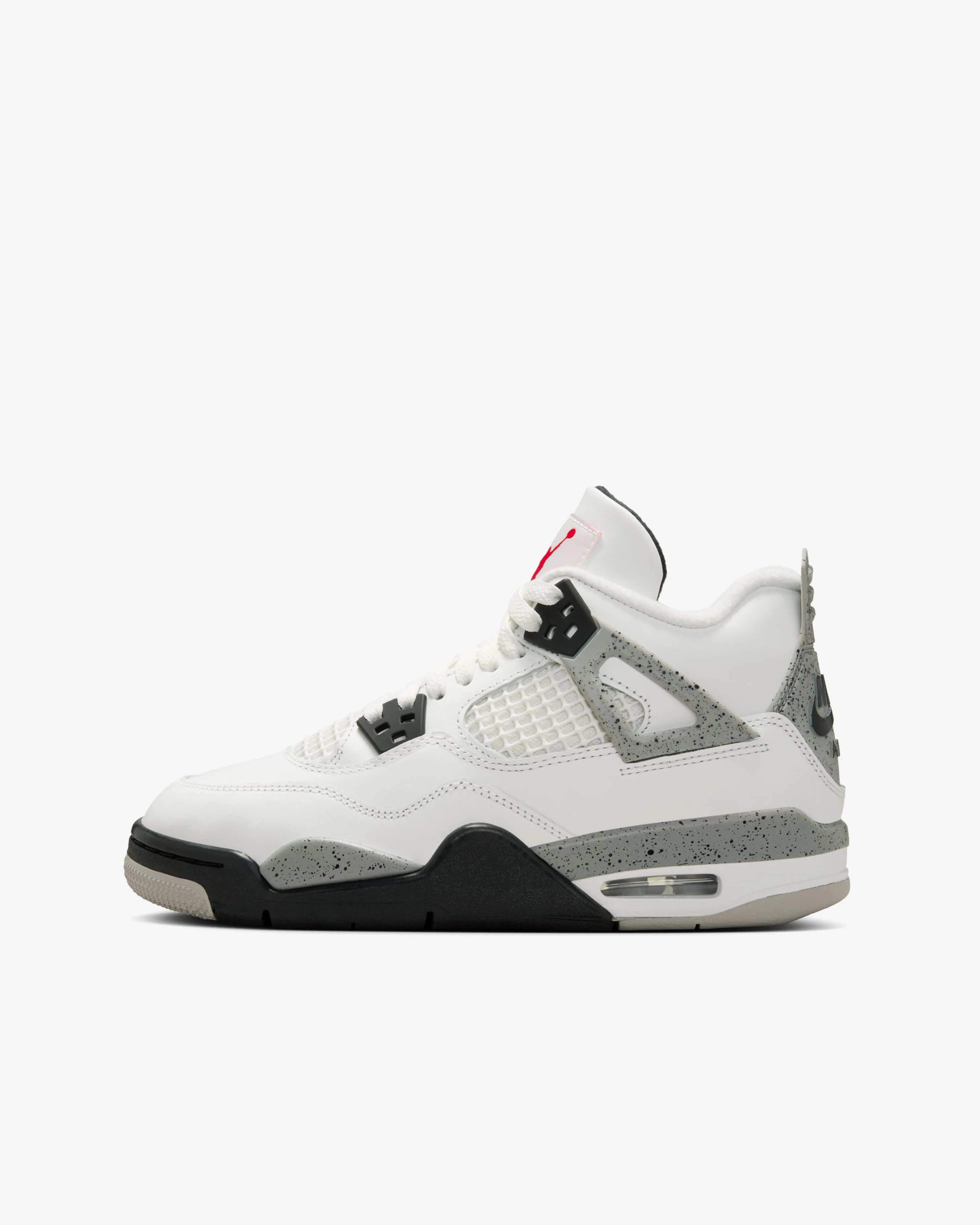 Nike - Air Jordan 4 Retro Grade School Sneakers - (White Cement)