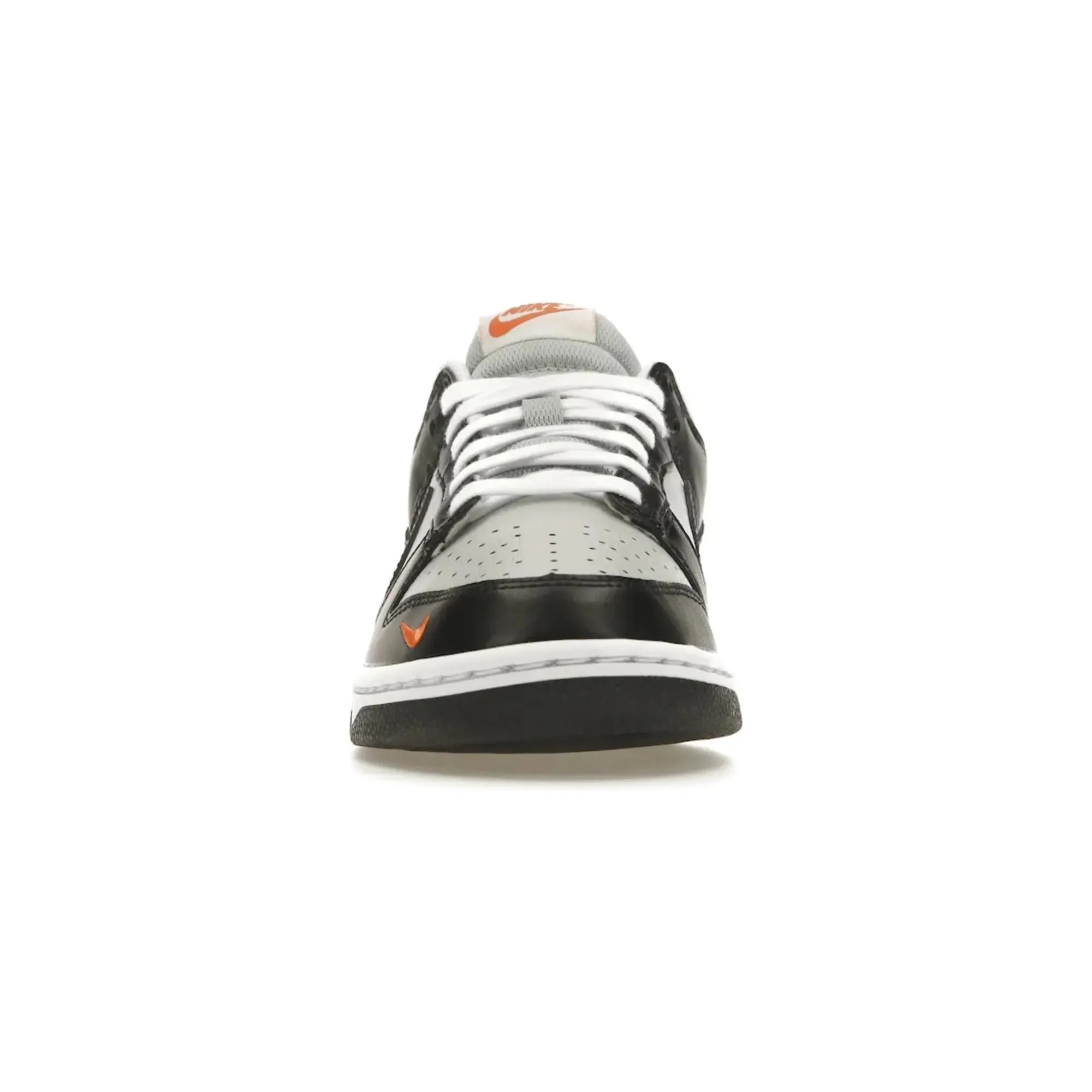 Nike Dunk Low Grey Black Orange Mini Swoosh