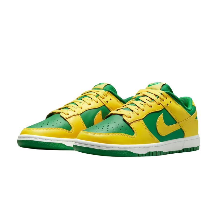 Nike Dunk Low Retro Reverse Brazil Apple Green Yellow Strike White