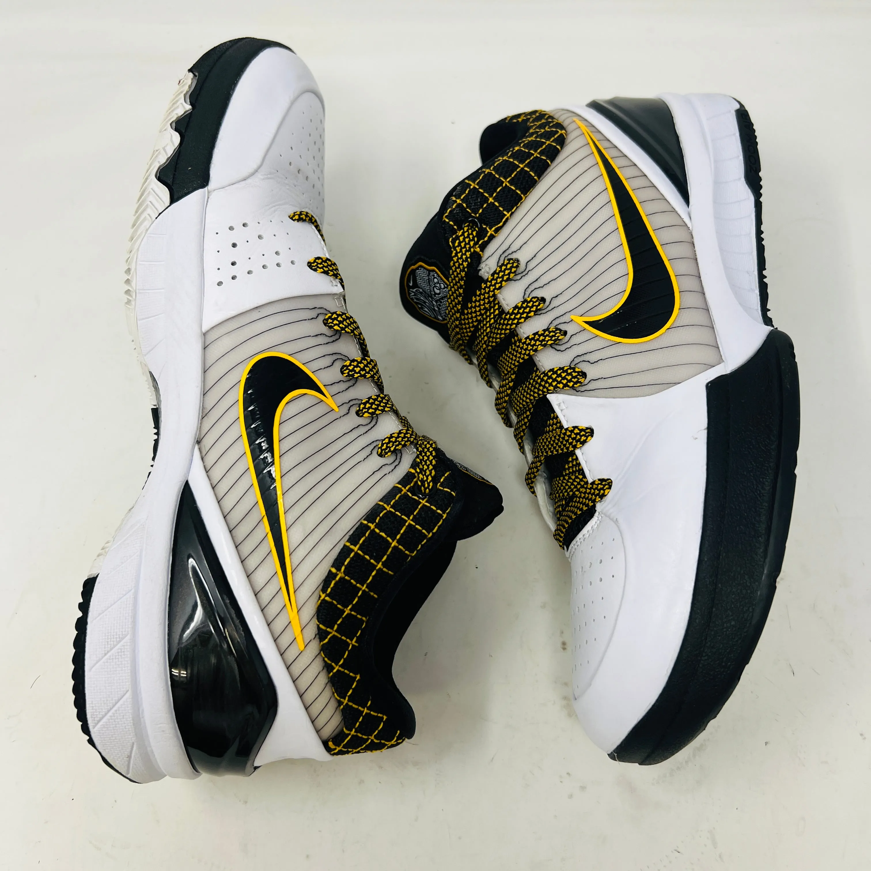 Nike Kobe 4 Protro White Black Del Sol