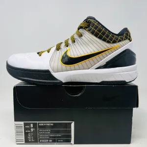 Nike Kobe 4 Protro White Black Del Sol