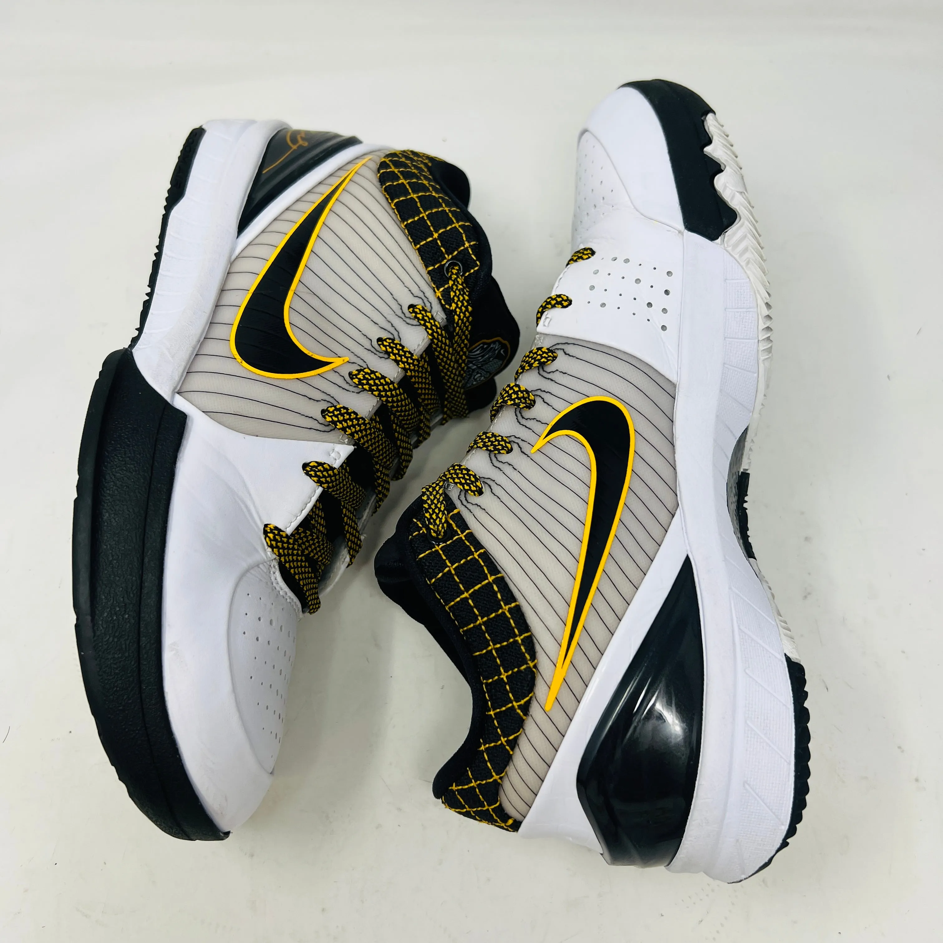 Nike Kobe 4 Protro White Black Del Sol