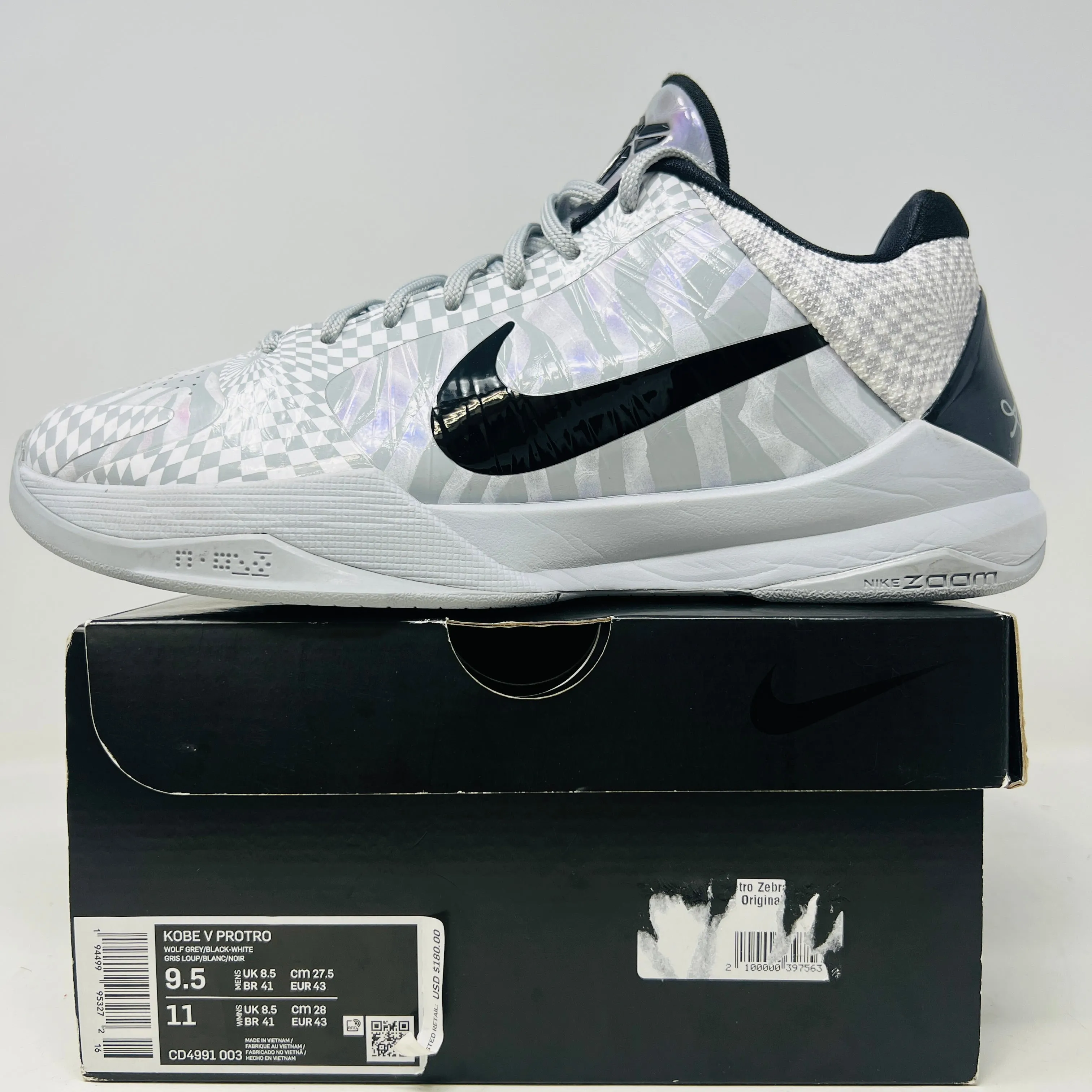 Nike Kobe 5 Protro Zebra PE