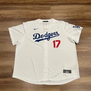 Nike Shohei Ohtani White Los Angeles Dodgers Home 2025 Japanese Lettering Replica Jersey