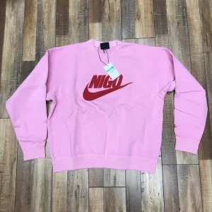 Nike x Nigo NRG Fleece Crew Sweatshirt Pink