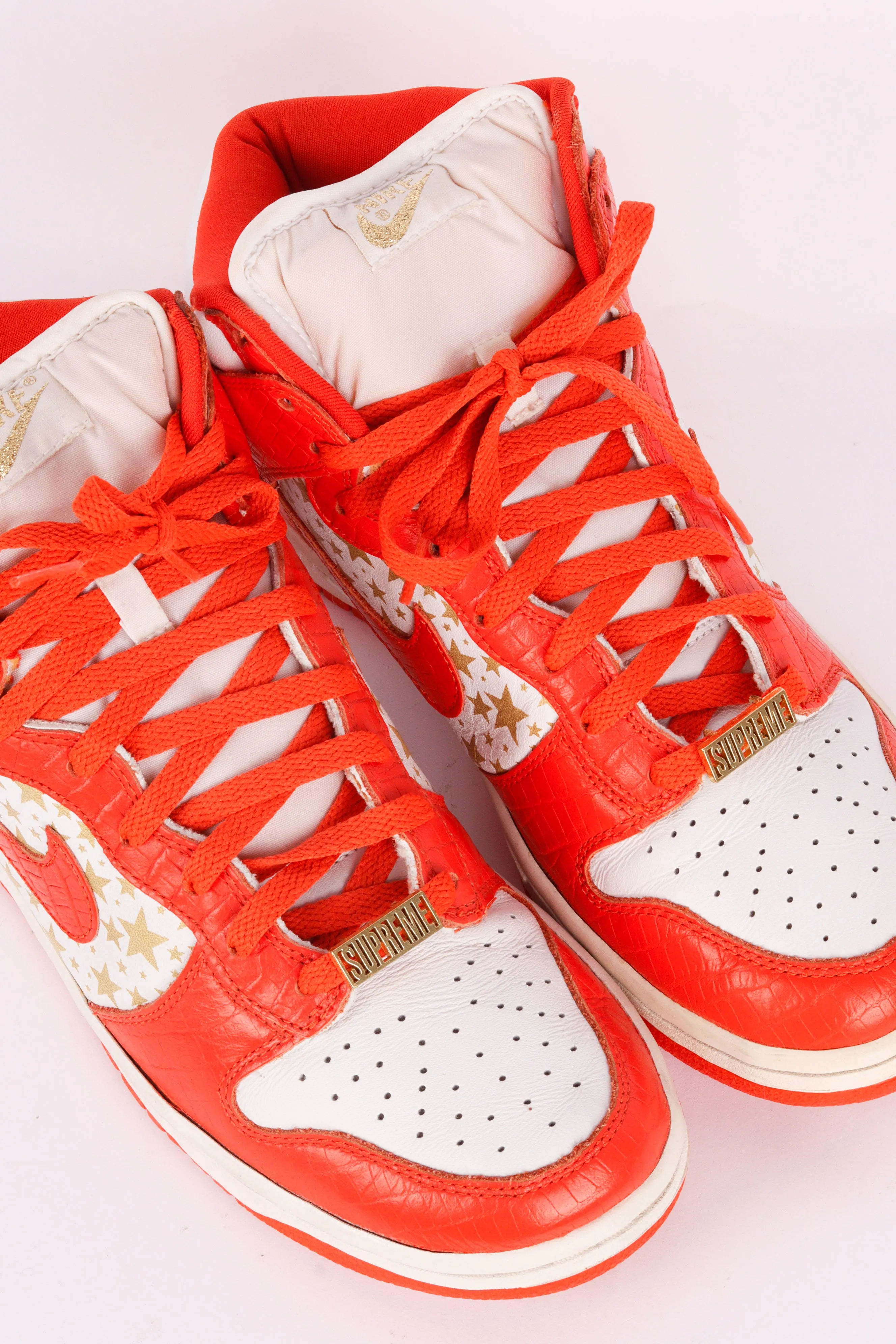 Nike x Supreme FW03 Dunk High Pro SB 'Orange Stars' (2003)