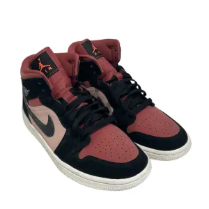 NIKE/AIR JORDAN 1 MID/Hi-Sneakers/US 8.5/PNK/BQ6472-202