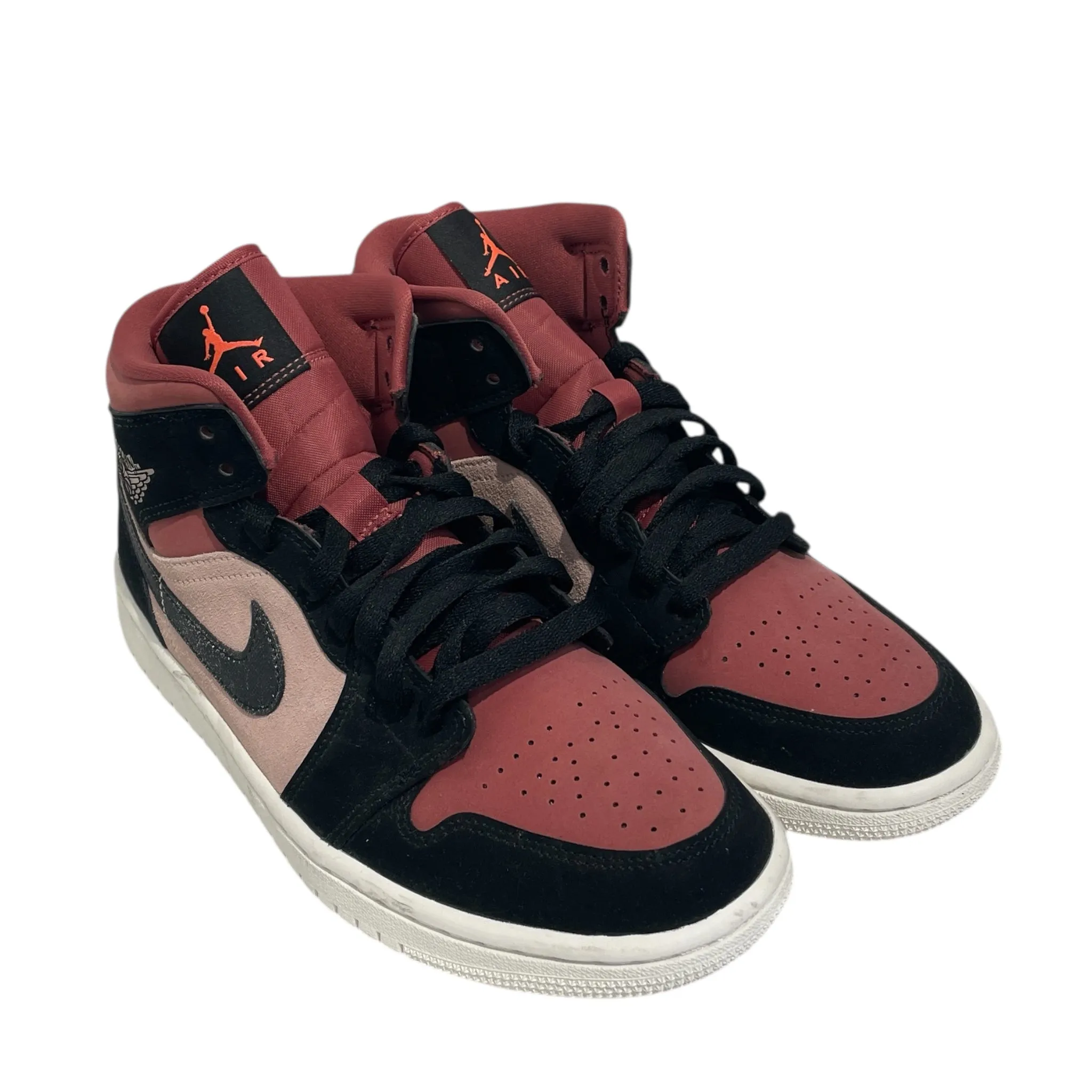 NIKE/AIR JORDAN 1 MID/Hi-Sneakers/US 8.5/PNK/BQ6472-202