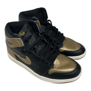 NIKE/AIR JORDAN 1 RETRO HIGH OG/Hi-Sneakers/US 9.5/Leather/BLK/DZ5485-071