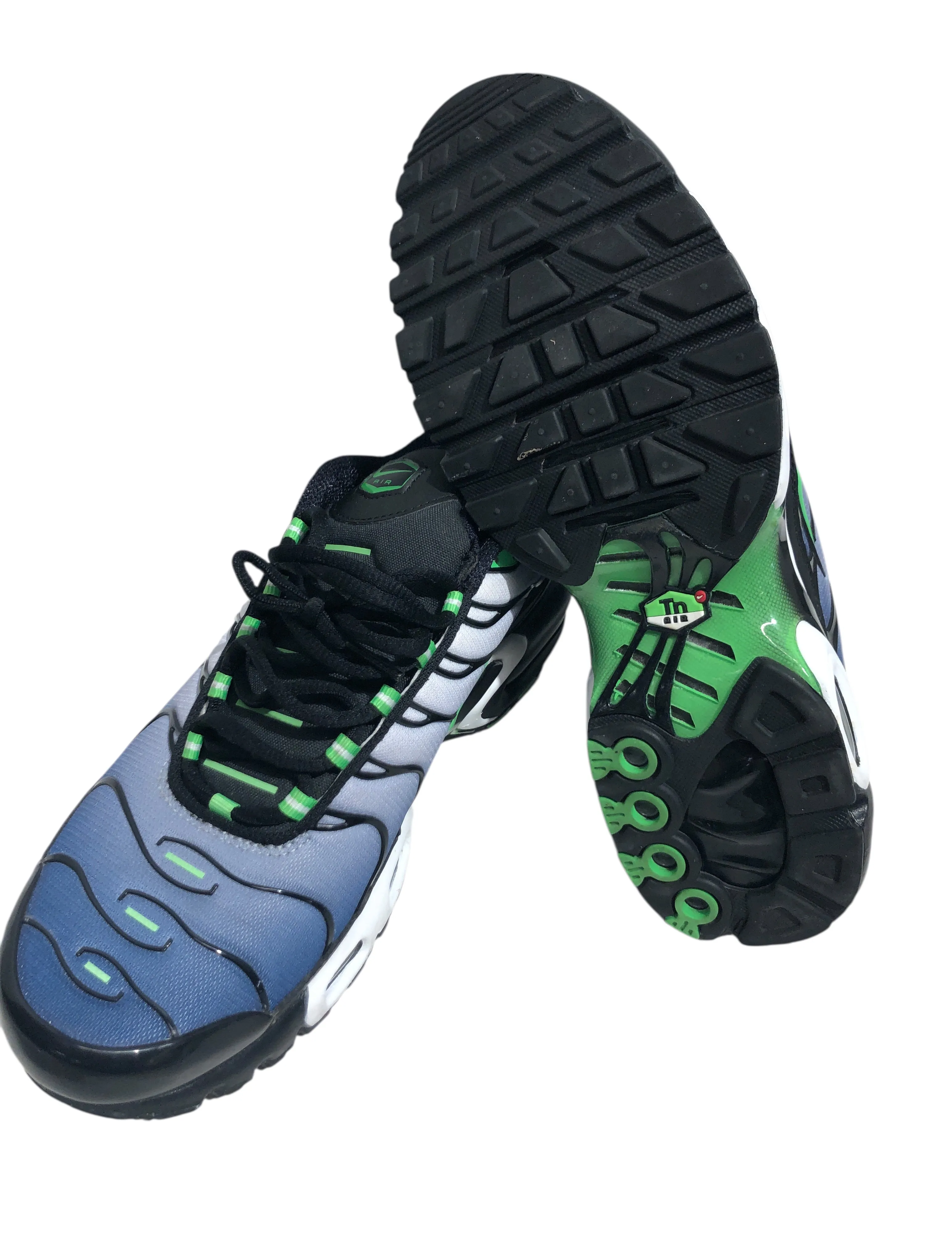 NIKE/AIR MAX PLUS/Low-Sneakers/US 9.5/Cotton/BLU/DX4326-001