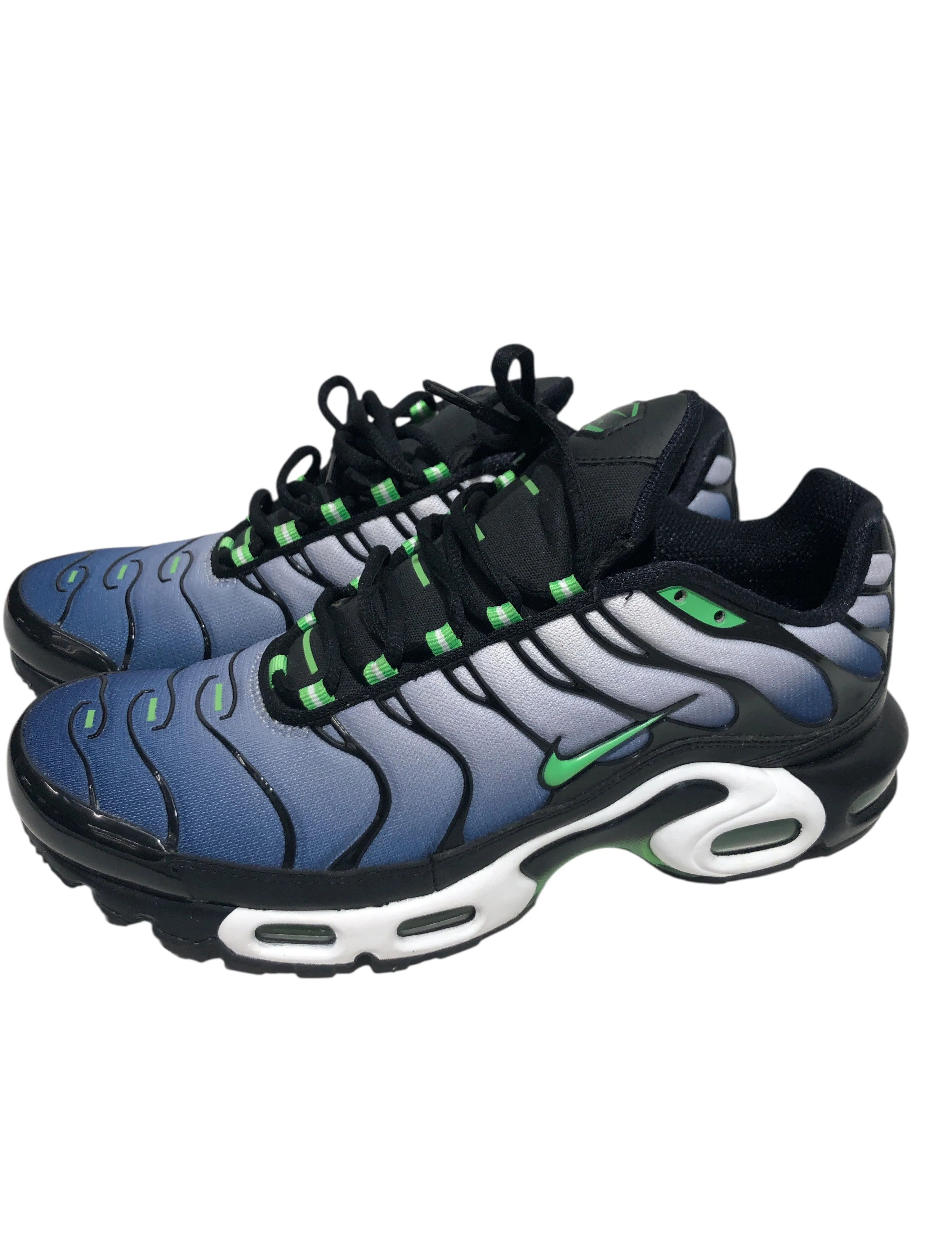 NIKE/AIR MAX PLUS/Low-Sneakers/US 9.5/Cotton/BLU/DX4326-001