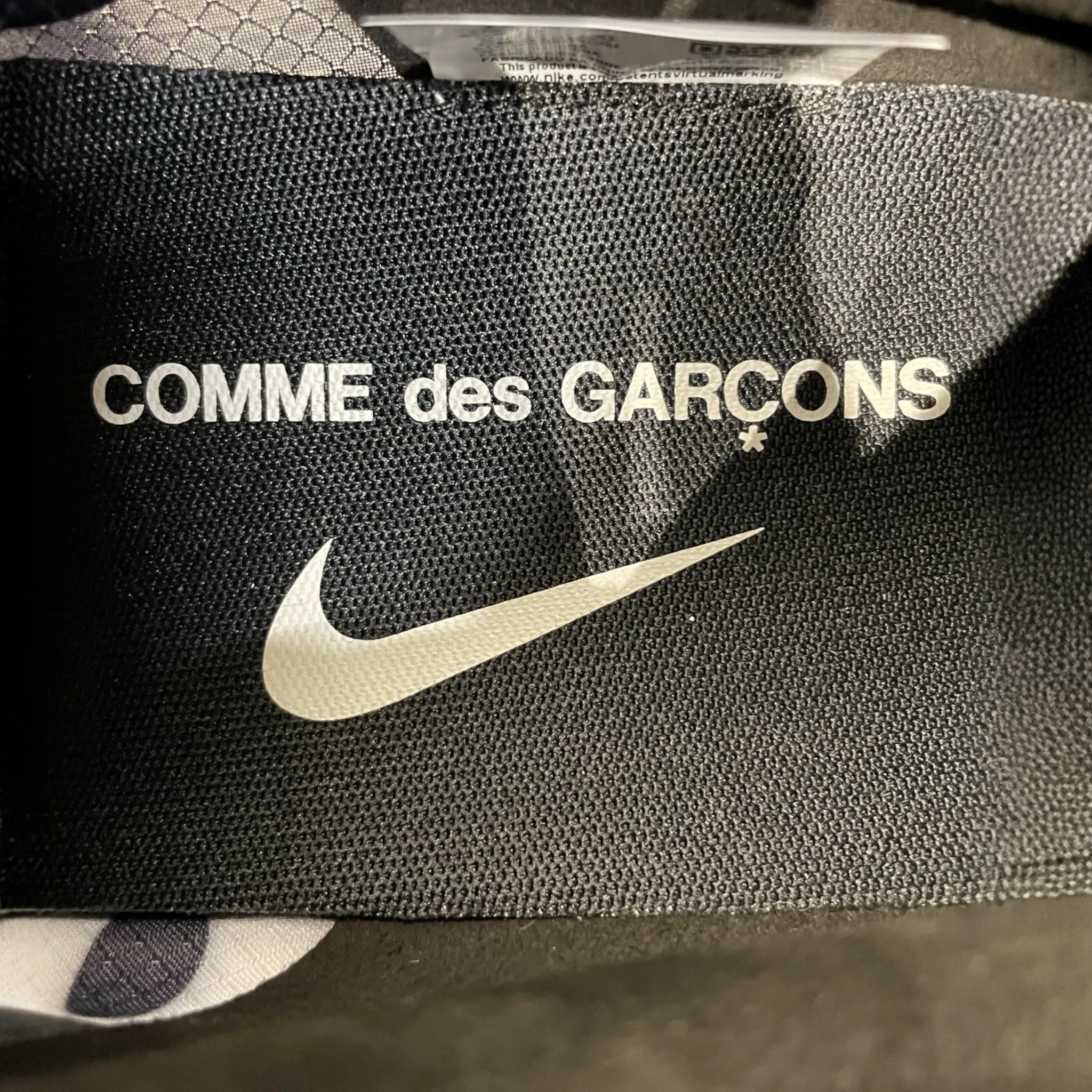 NIKE/CDG/Low-Sneakers/US 12.5/All Over Print/Acrylic/BLK/DUNK CDG PRINT