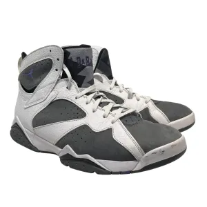 NIKE/Hi-Sneakers/US 11.5/Leather/GRY/Jordan 7 Retro Flint