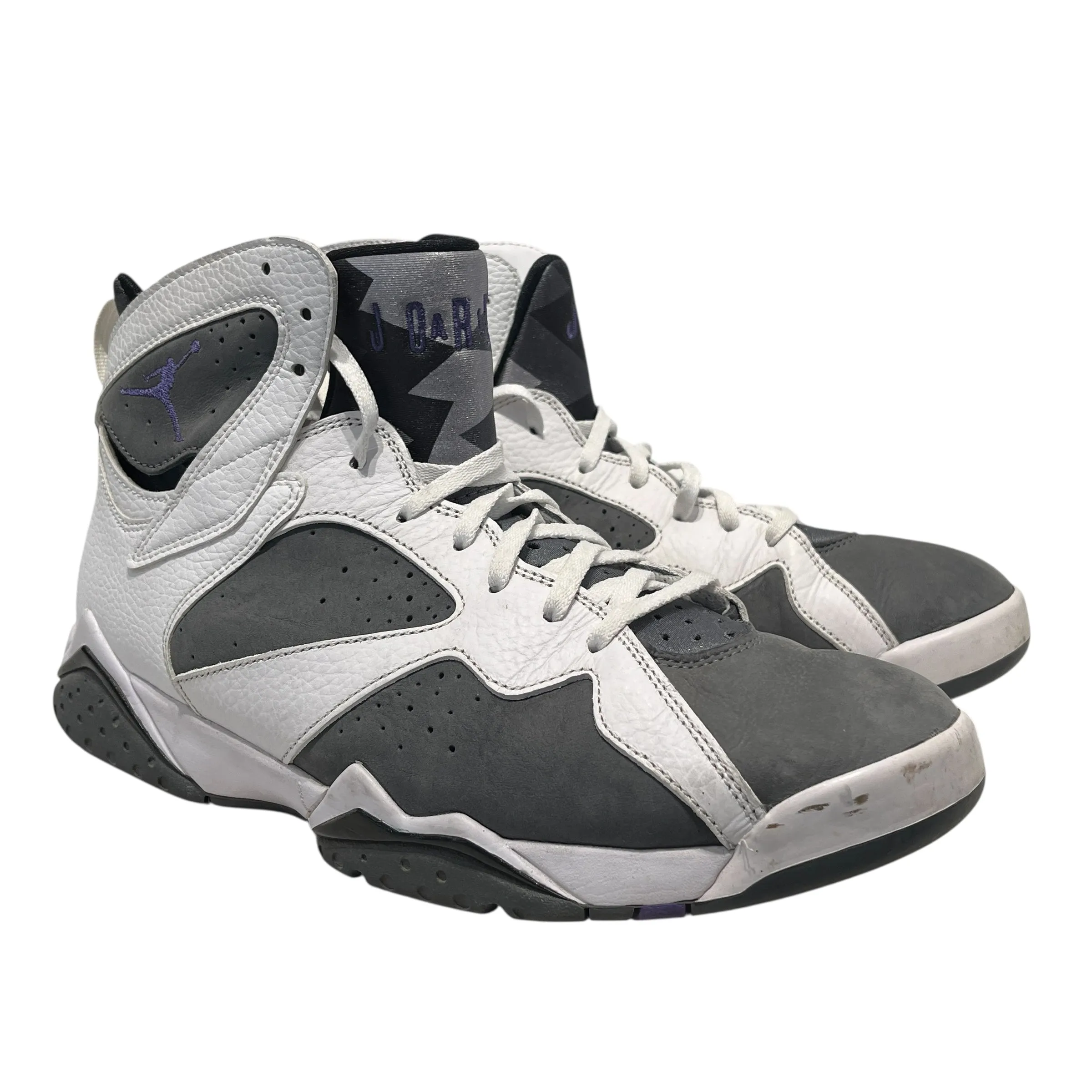 NIKE/Hi-Sneakers/US 11.5/Leather/GRY/Jordan 7 Retro Flint