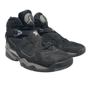 NIKE/Hi-Sneakers/US 8.5/Suede/BLK/Jordan 8 Chrome