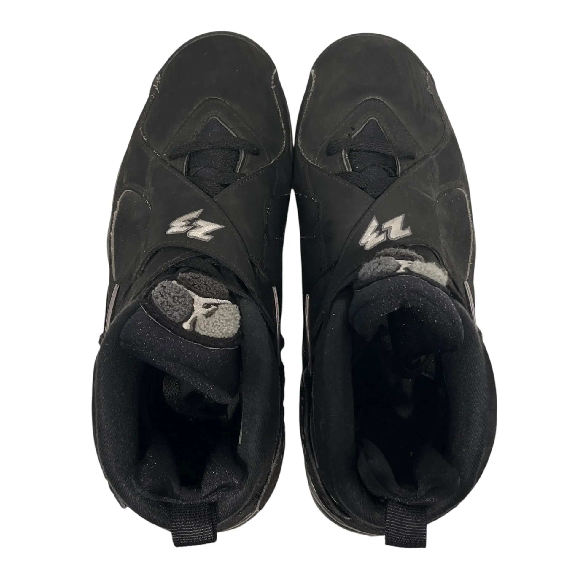 NIKE/Hi-Sneakers/US 8.5/Suede/BLK/Jordan 8 Chrome