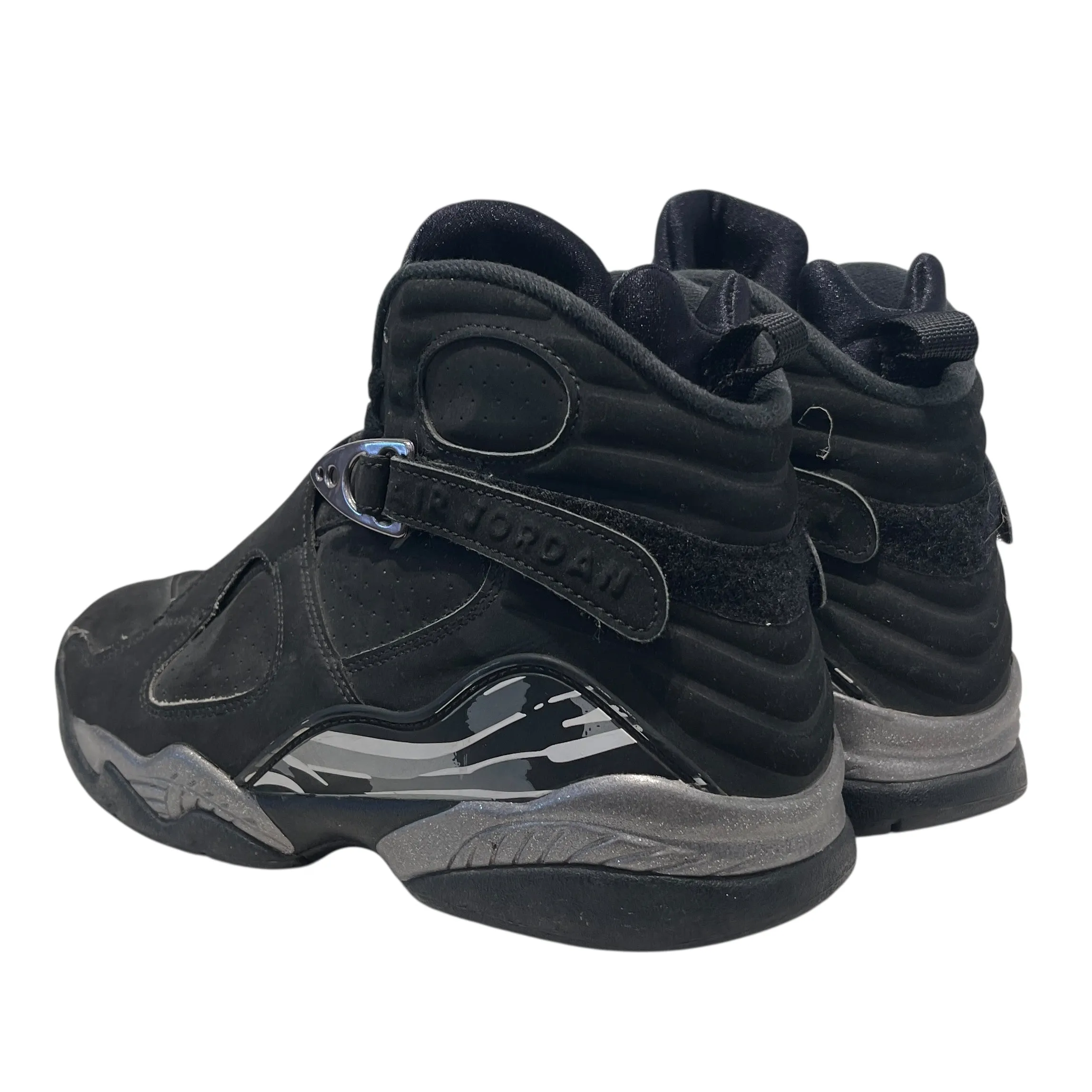 NIKE/Hi-Sneakers/US 8.5/Suede/BLK/Jordan 8 Chrome