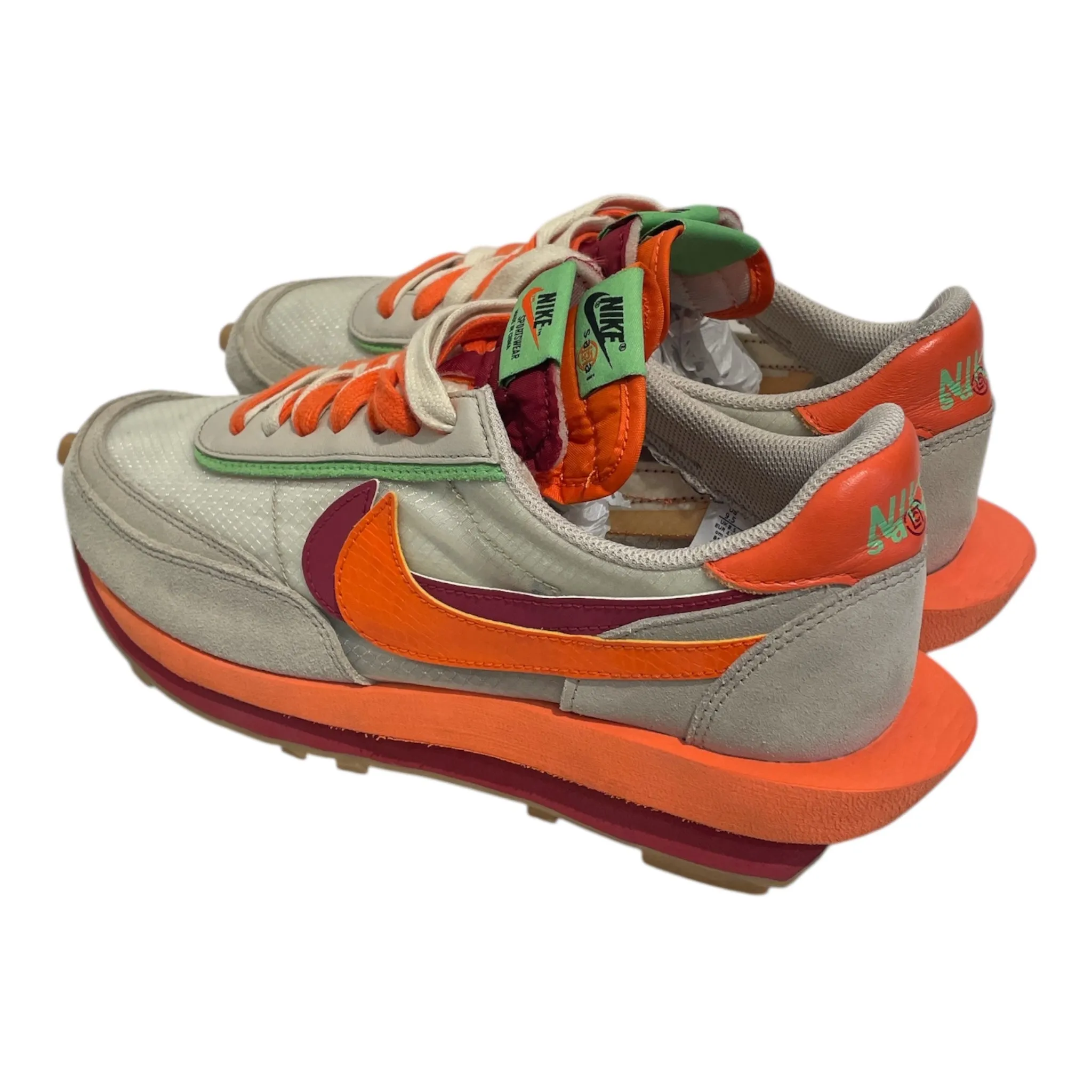 NIKE/LD WAFFLE/Low-Sneakers/US 9.5/ORN/DH1347-100