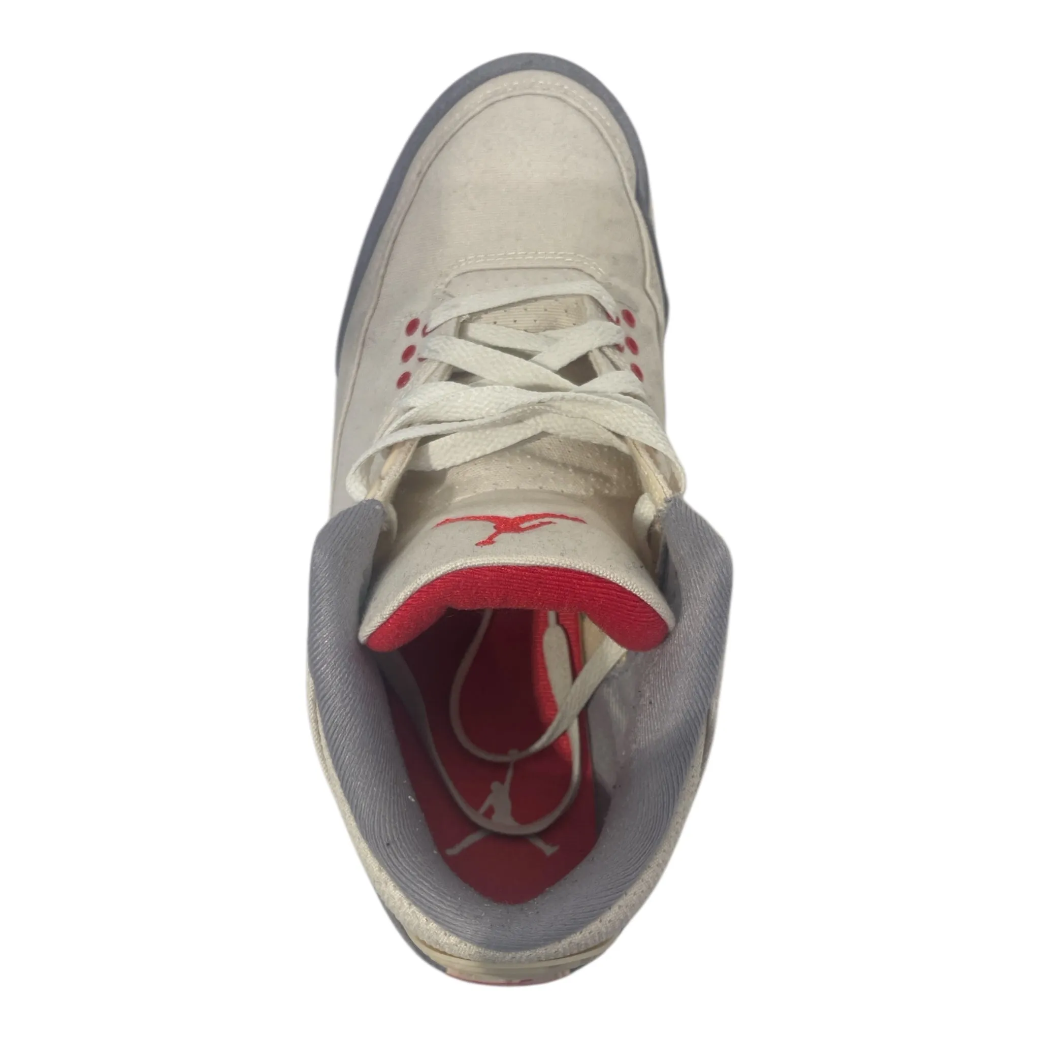NIKE/Low-Sneakers/UK 10.5/Leather/BEG/Air Jordan 3 Retro Muslin