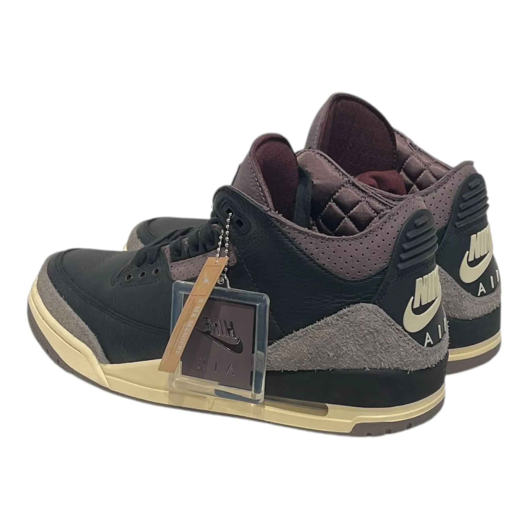 NIKE/Low-Sneakers/US 11/Leather/BLK/Jordan 3 A Ma Maniere