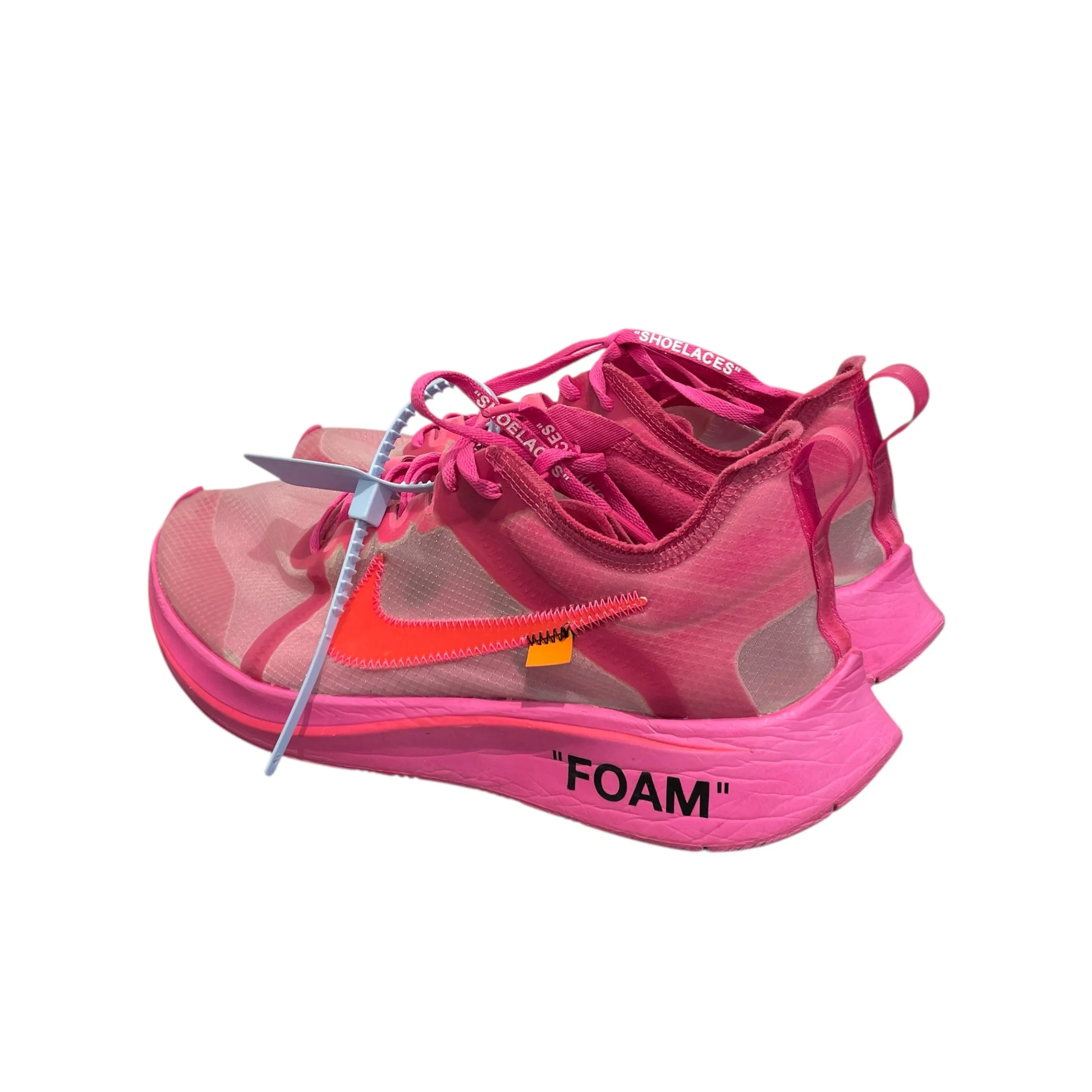 NIKE/Low-Sneakers/US 11/PNK/Off-White Zoom Fly