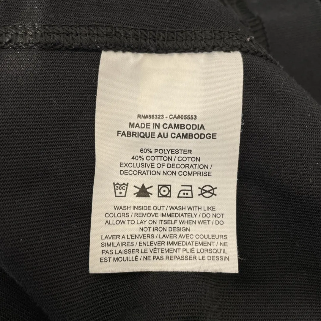 NIKE/OFF-WHITE/T-Shirt/M/Cotton/BLK/
