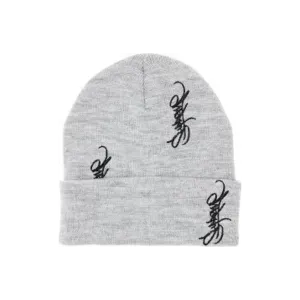 Supreme Tag Beanie Grey