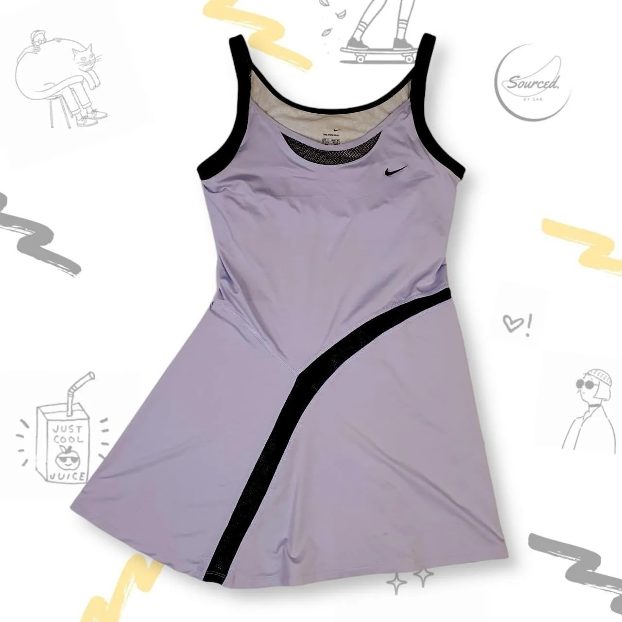 Vintage 00s Nike Court Tennis Dress Dri-Fit Technology (S)