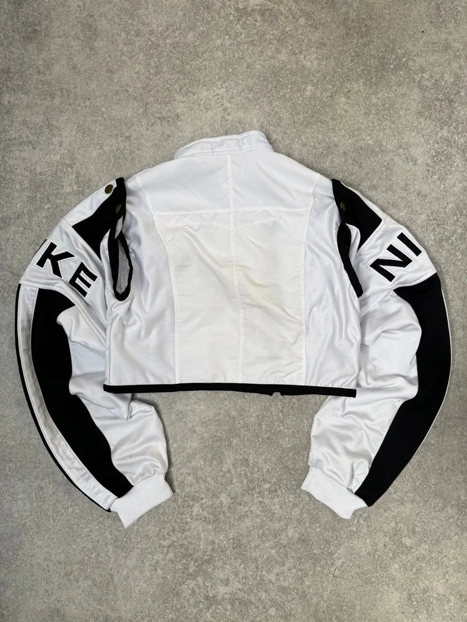 VT Rework : Nike Juventus Cropped Asymmetric Zip  Detachable Sleeve Jacket
