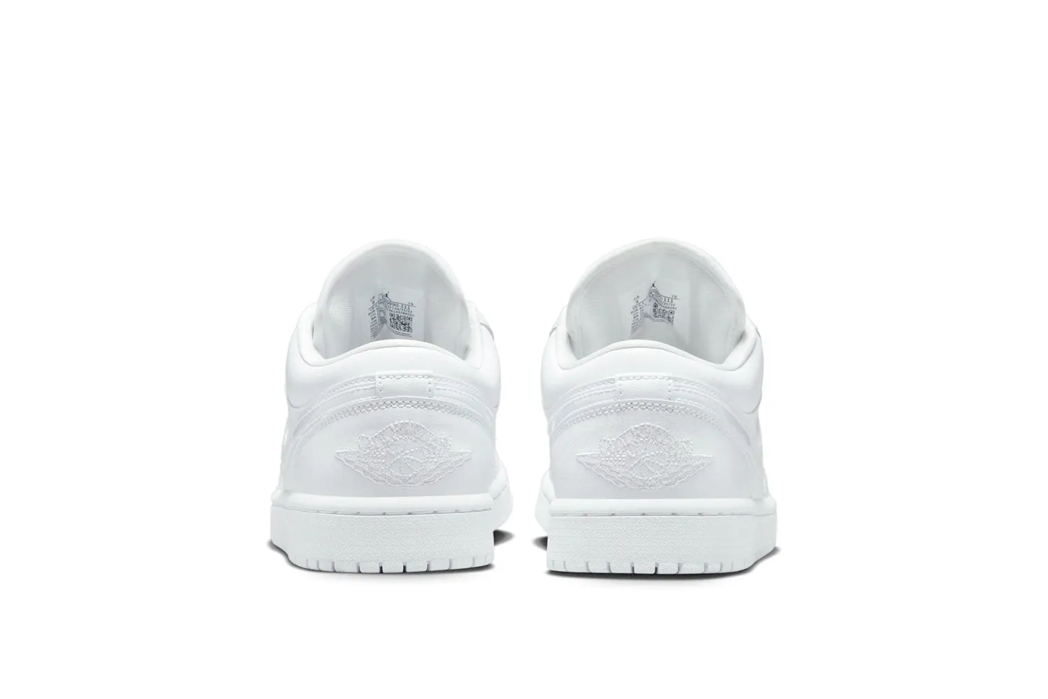 WOMEN'S AIR JORDAN 1 LOW TRIPLE WHITE