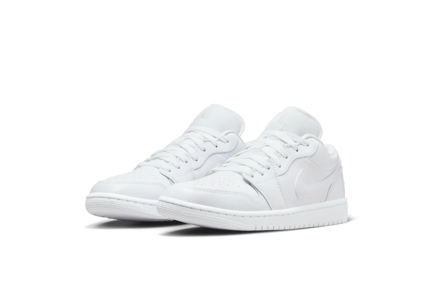 WOMEN'S AIR JORDAN 1 LOW TRIPLE WHITE